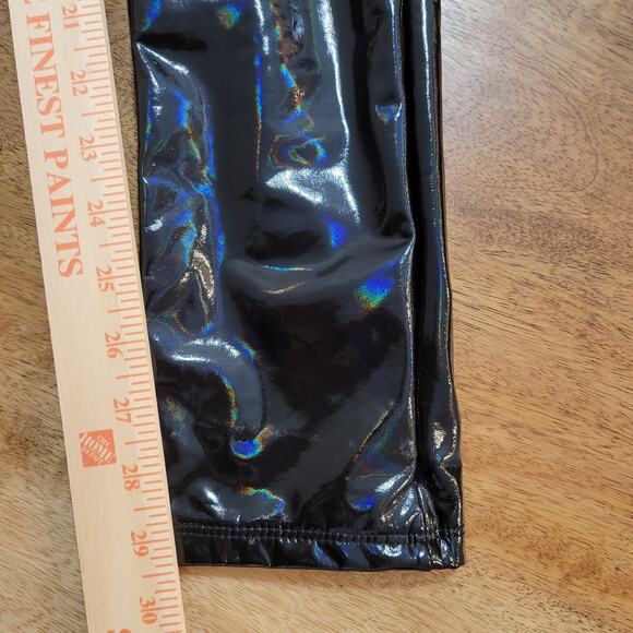 Naked Wardrobe The Vinyl Turtleneck Jumpsuit in Black Womens Sz XL Long sleeve - Picture 13 of 14